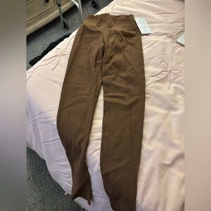 Buff Bunny brown ribbed leggings